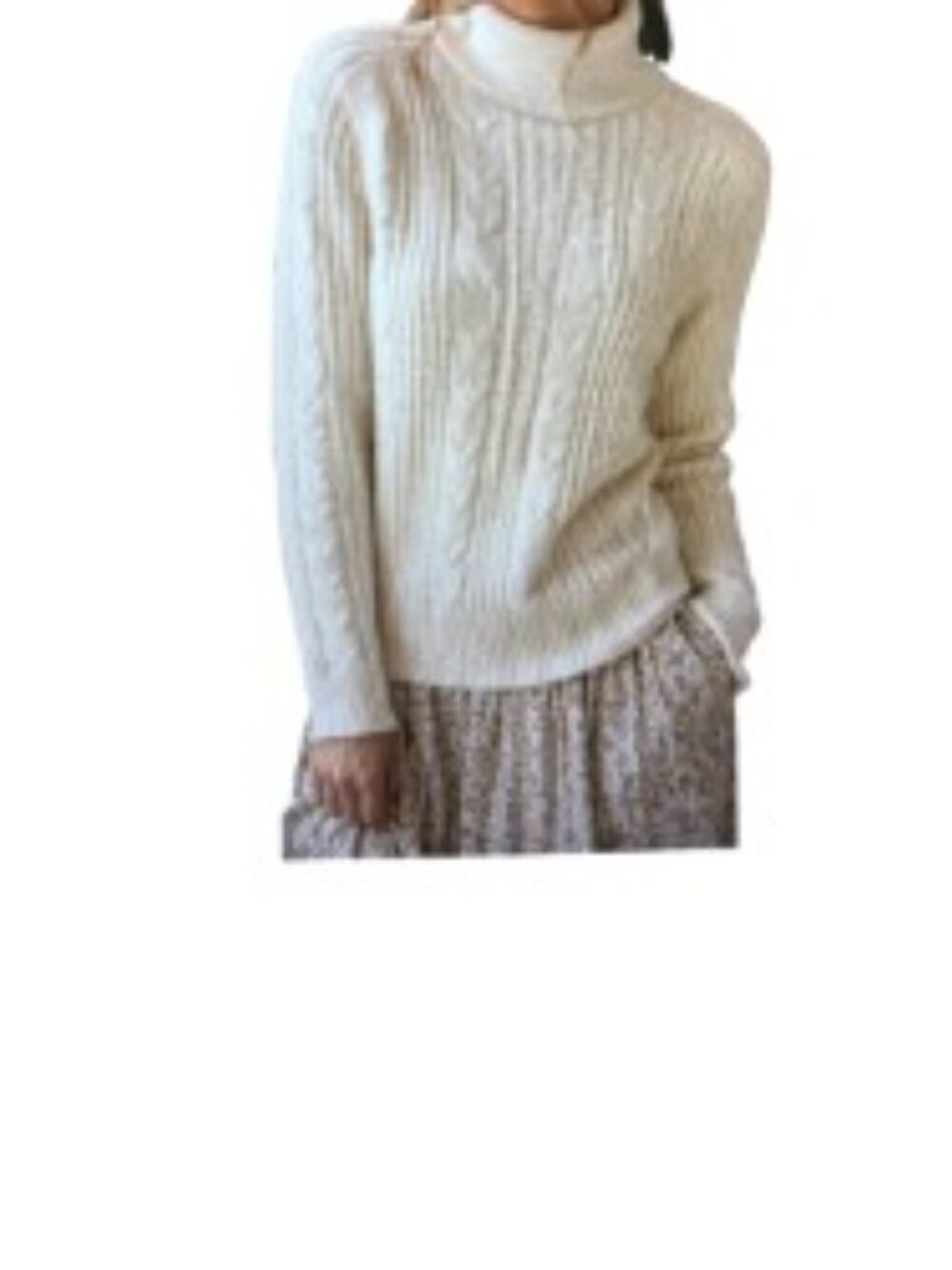 NWT Banana Republic Cream Cable Sweater Medium